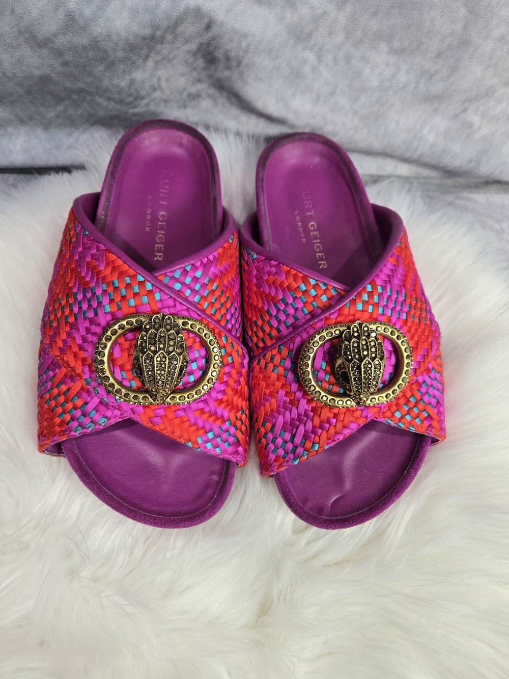 Kurt Geiger London Chelsea Cross-Strap Sandals